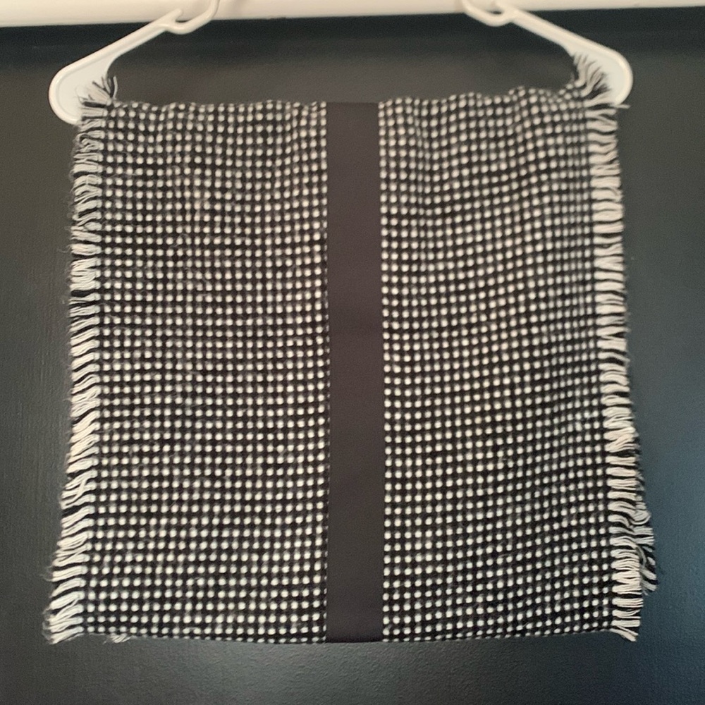 Ann Taylor Black and White Infinity Scarf